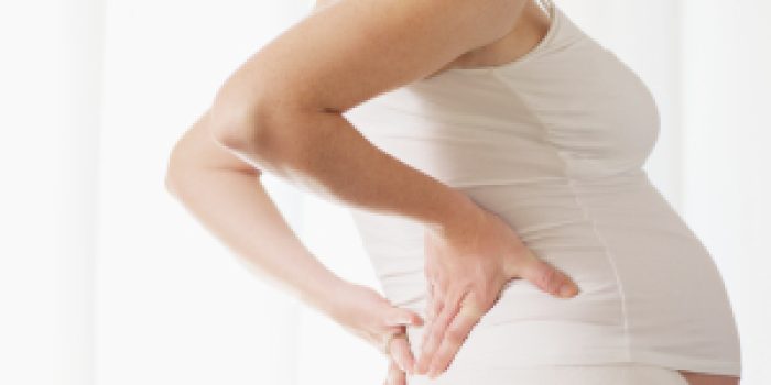 pregnant woman having backache